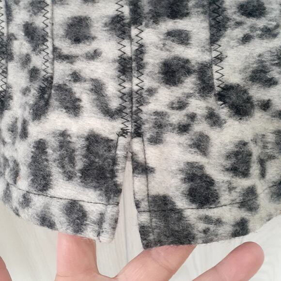 Linea Domani Wool Blend Jacket Size 14 Gray & Black 3 Button Pockets - Picture 9 of 9